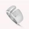 AGATHA FR Bague Large APERTA - Argenté 1 AGATHA FR Bague Large APERTA - Argenté -Colliers Soldes Magasin 02220236 050 52 01