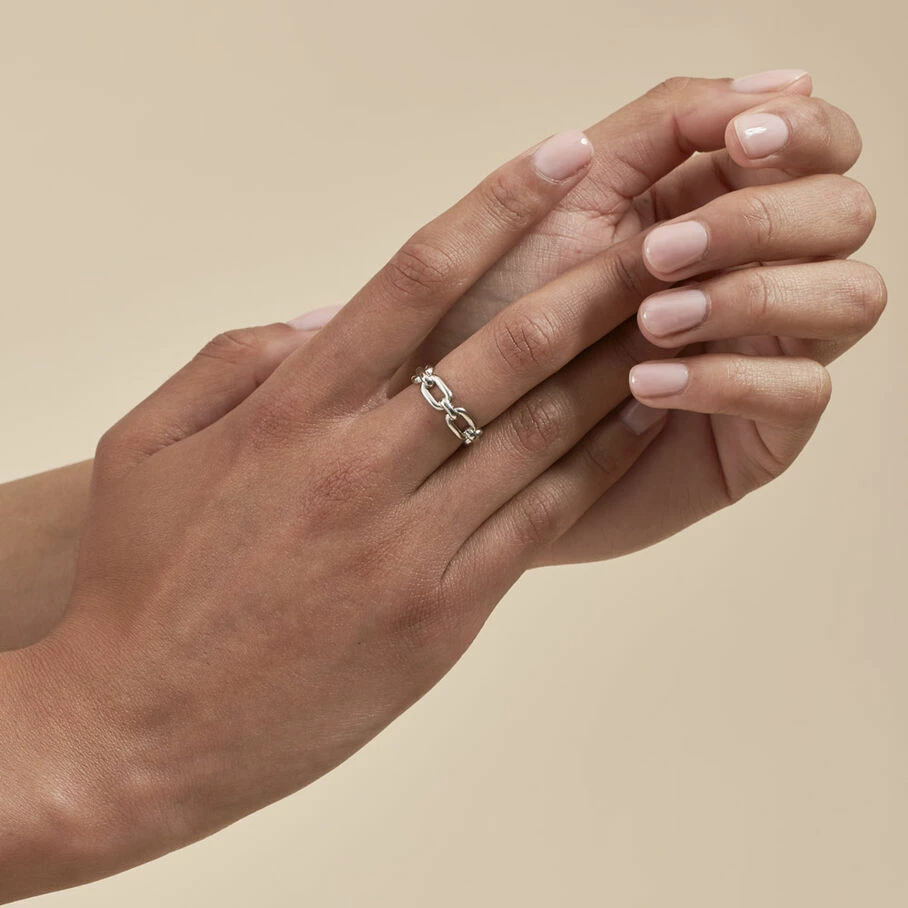 AGATHA FR Bague Ajustable CHAIN - Argenté 4 AGATHA FR Bague Ajustable CHAIN - Argenté – Image 2