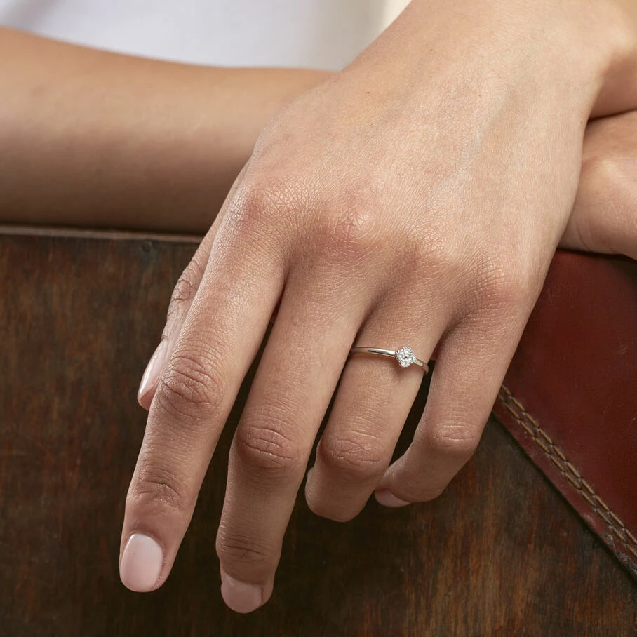 AGATHA FR Bague Fine BELOVED - Cristal / Argenté 4 AGATHA FR Bague Fine BELOVED - Cristal / Argenté – Image 2