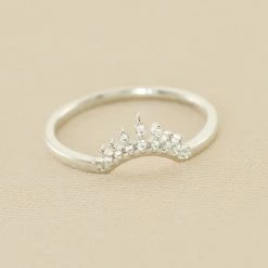 AGATHA FR Bague Fine LUCKY EYE - Cristal / Argenté