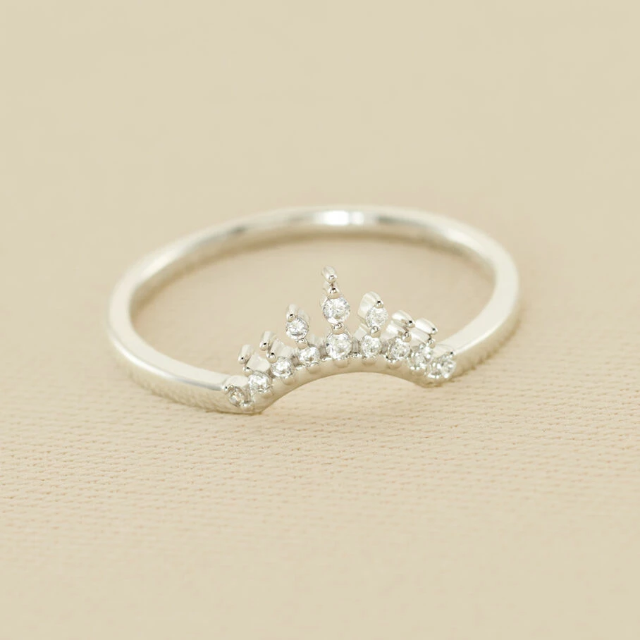 AGATHA FR Bague Fine LUCKY EYE - Cristal / Argenté 3 AGATHA FR Bague Fine LUCKY EYE - Cristal / Argenté