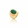 AGATHA FR Bague Large ALOHA - Malachite
