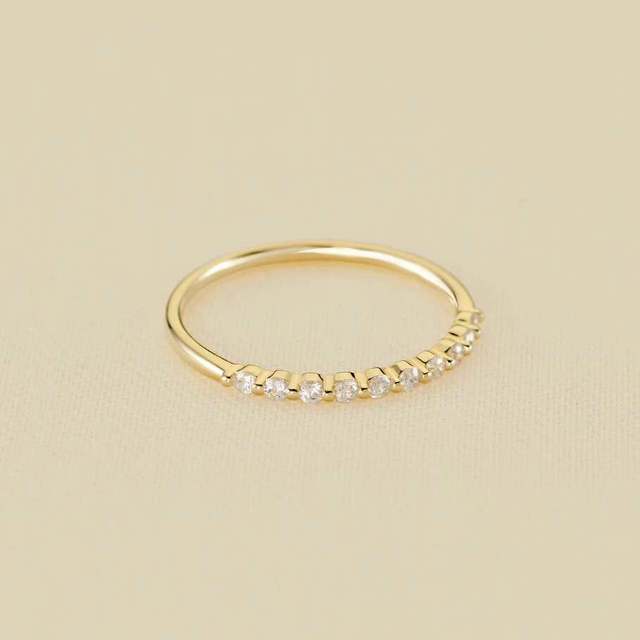 AGATHA FR Bague Fine BELOVED - Cristal / Doré 3 AGATHA FR Bague Fine BELOVED - Cristal / Doré