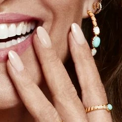 AGATHA FR Bague Fine ARLEQUIN - Orange / Doré -Colliers Soldes Magasin 02280245 279 MM M2