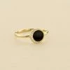 AGATHA FR Bague Fine MOONONYX - Onyx -Colliers Soldes Magasin 02290019 276 52 01