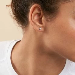 AGATHA FR Boucles D'oreilles Puces BRILLANT - Cristal / Argenté -Colliers Soldes Magasin 02320423 136 TU M1