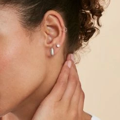 AGATHA FR Piercing Puce PLUMITA - Argenté -Colliers Soldes Magasin 02320581 050 TU M1