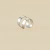 AGATHA FR Piercing Ear Cuff DOBLE ARO - Argenté -Colliers Soldes Magasin 02320588 050 TU 01