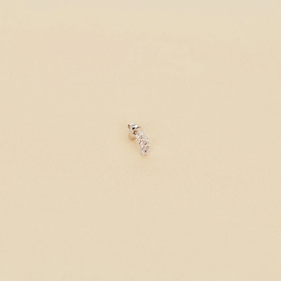 AGATHA FR Piercing Puce TRIOFLOR - Cristal / Argenté 3 AGATHA FR Piercing Puce TRIOFLOR - Cristal / Argenté