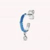 AGATHA FR Piercing Créole JUNGLY - Bleu / Argenté -Colliers Soldes Magasin 02320977 108 TU 01