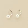 AGATHA FR Boucles D'oreilles Pendantes PEARLY - Perle / Argenté -Colliers Soldes Magasin 02321070 293 TU 01