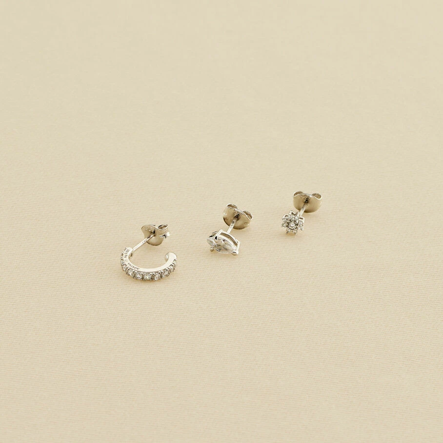 AGATHA FR Piercing Puce PARADIS - Cristal / Argenté 3 AGATHA FR Piercing Puce PARADIS - Cristal / Argenté