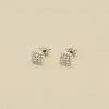 AGATHA FR Boucles D'oreilles Puces GLORIA - Cristal / Argenté -Colliers Soldes Magasin 02321239 136 TU 01
