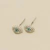 AGATHA FR Boucles D'oreilles Pendantes LUCKY EYE - Turquoise / Argenté