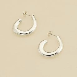 AGATHA FR Créoles GEMINI - Cristal / Argenté