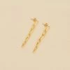 AGATHA FR Boucles D'oreilles Pendantes CHAIN - Doré -Colliers Soldes Magasin 02350942 157 TU 01
