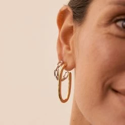 AGATHA FR Créoles CHAIN - Doré -Colliers Soldes Magasin 02350944 157 TU M2