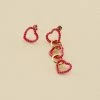AGATHA FR Boucles D'oreilles Pendantes SESHA - Rose / Doré -Colliers Soldes Magasin 02350945 315 TU 01