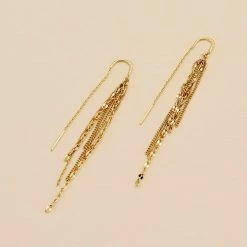 AGATHA FR Boucles D'oreilles Pendantes NEBET - Doré