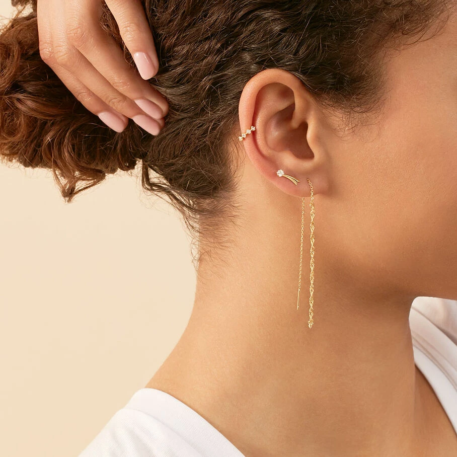 AGATHA FR Piercing Puce TWISTED - Doré 4 AGATHA FR Piercing Puce TWISTED - Doré – Image 2