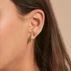 AGATHA FR Piercing Puce LUA - Vert / Doré -Colliers Soldes Magasin 02390060 658 TU M1