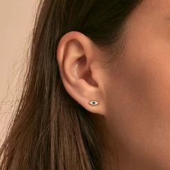 AGATHA FR Piercing Puce AZUL - Bleu / Doré -Colliers Soldes Magasin 02390090 109 TU M1