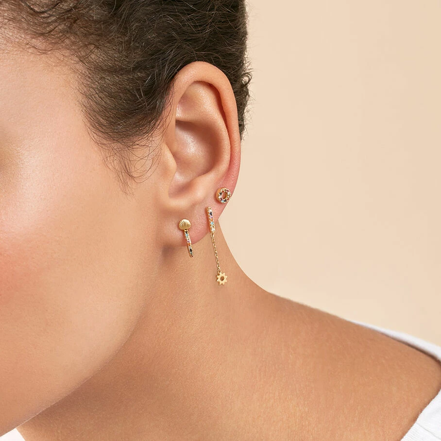 AGATHA FR Piercing Puce RAINBOW - Multicolore / Doré 4 AGATHA FR Piercing Puce RAINBOW - Multicolore / Doré – Image 2