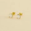 AGATHA FR Boucles D'oreilles Puces SOL - Cristal / Doré -Colliers Soldes Magasin 02390121 137 TU 01