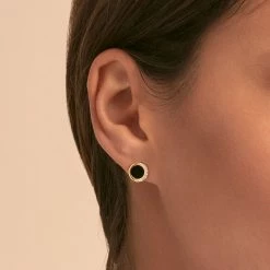 AGATHA FR Boucles D'oreilles Puces MOONONYX - Onyx 5 AGATHA FR Boucles D'oreilles Puces MOONONYX - Onyx -Colliers Soldes Magasin 02390263 276 TU M1