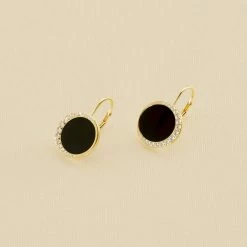 AGATHA FR Boucles D'oreilles Pendantes MOONONYX - Onyx
