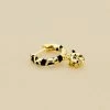 AGATHA FR Piercing Créole LEOPARD - Noir / Doré -Colliers Soldes Magasin 02390401 270 TU 01