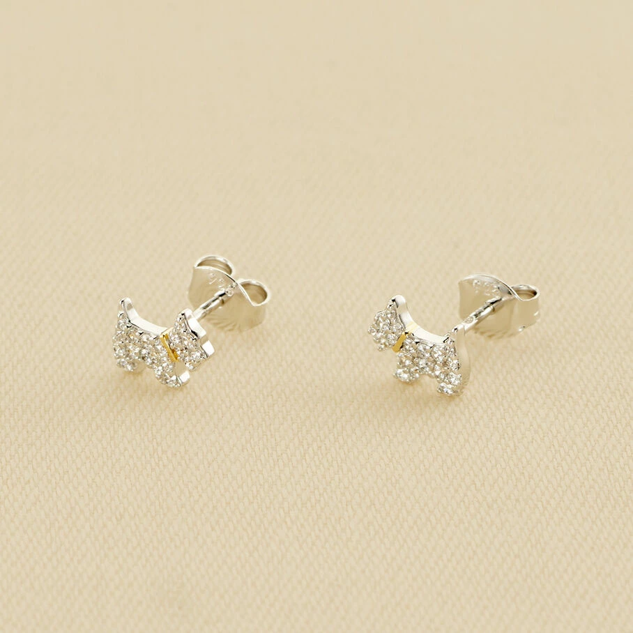 AGATHA FR Boucles D'oreilles Puces MASCOTTE - Argenté / Doré 3 AGATHA FR Boucles D'oreilles Puces MASCOTTE - Argenté / Doré