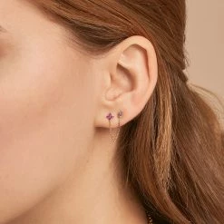 AGATHA FR Piercing Puce MIX& MATCH - Rose / Doré -Colliers Soldes Magasin 02390463 315 TU M1