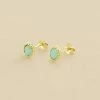 AGATHA FR Boucles D'oreilles Puces ATMA - Amazonite/ Jaune 2 AGATHA FR Boucles D'oreilles Puces ATMA - Amazonite/ Jaune -Colliers Soldes Magasin 02390798 780 TU 01