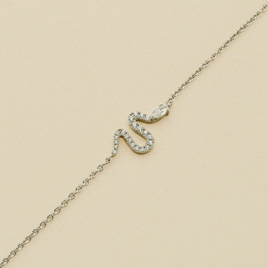 AGATHA FR Bracelet Souple SNAKY - Cristal / Argenté 3 AGATHA FR Bracelet Souple SNAKY - Cristal / Argenté