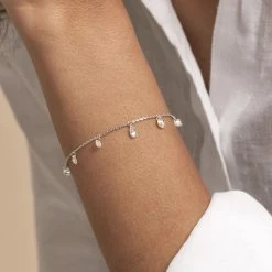 AGATHA FR Bracelet Souple PETILLE - Cristal / Argenté -Colliers Soldes Magasin 02420714 136 TU M1