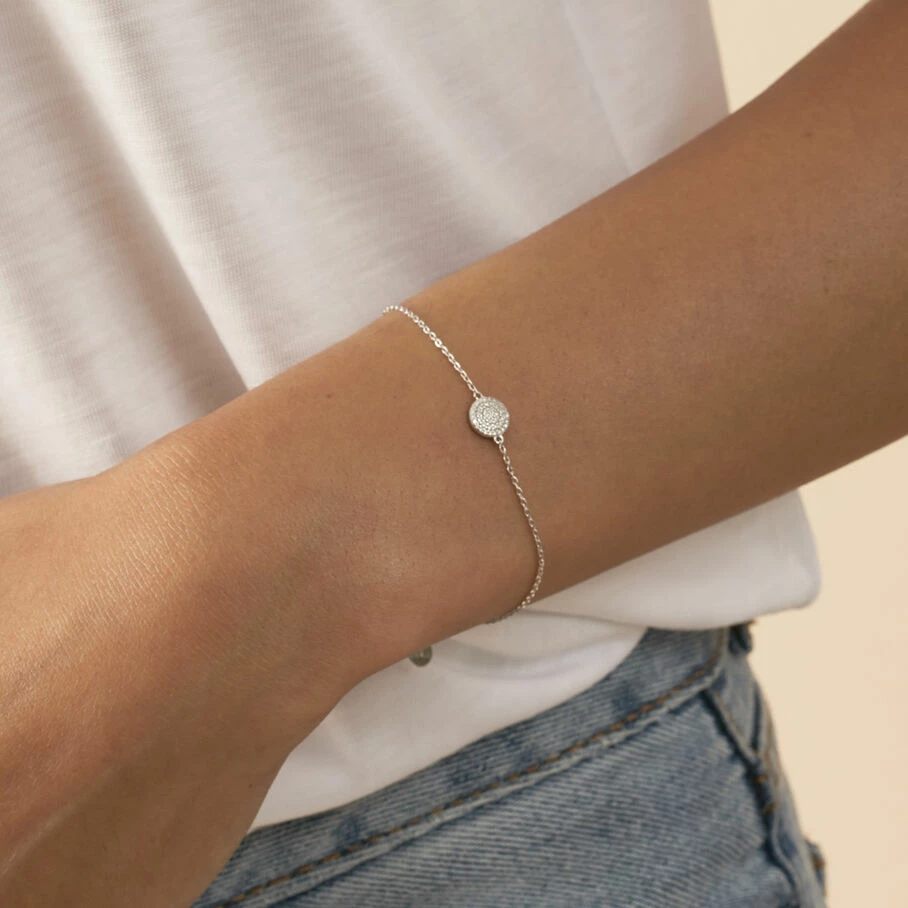 AGATHA FR Bracelet Souple CRISTAL - Cristal / Argenté 4 AGATHA FR Bracelet Souple CRISTAL - Cristal / Argenté – Image 2