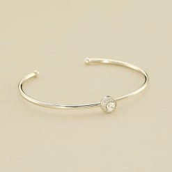 AGATHA FR Jonc IMPERIAL - Cristal / Argenté