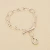 AGATHA FR Bracelet Souple CHAIN - Argenté -Colliers Soldes Magasin 02450954 064 TU 01