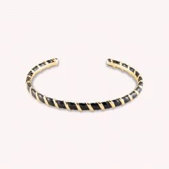 AGATHA FR Jonc SESHA - Noir / Doré