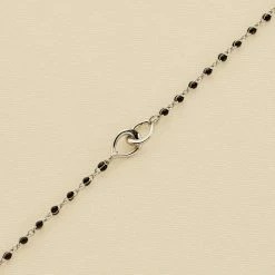 AGATHA FR Bracelet Souple SMARTY - Noir / Argenté