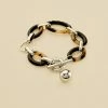 AGATHA FR Bracelet Souple BOUCLE - Ecaille / Noir