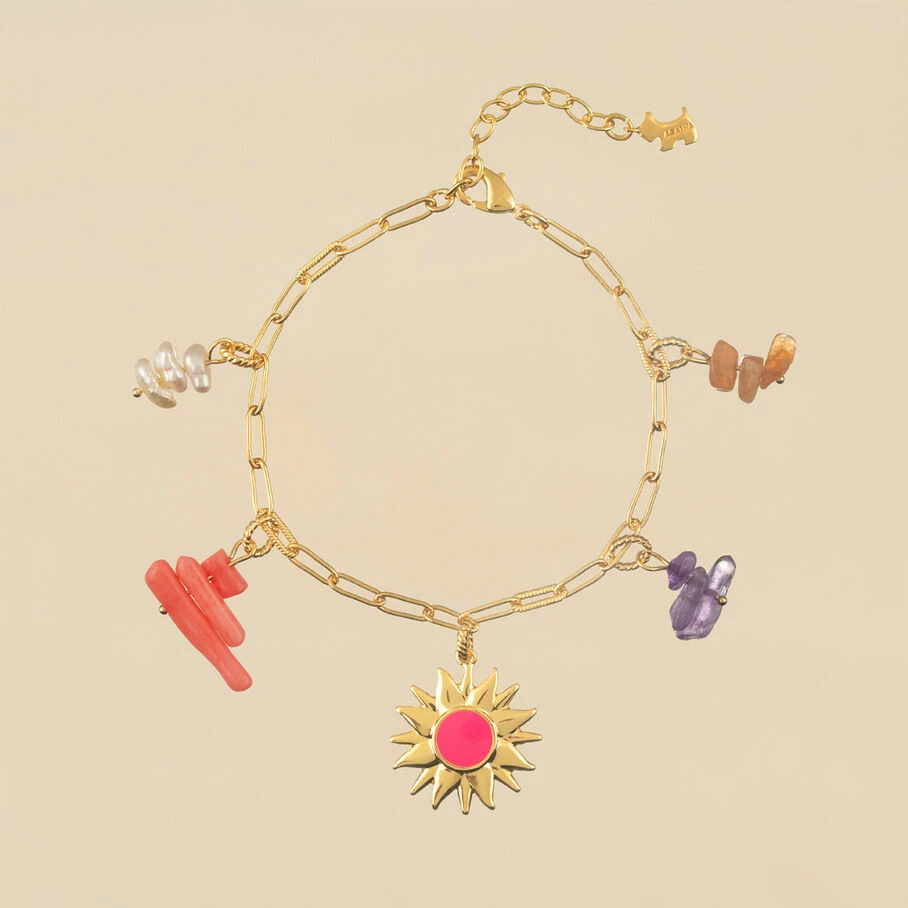 AGATHA FR Bracelet Souple RODEO - Multicolore / Doré 3 AGATHA FR Bracelet Souple RODEO - Multicolore / Doré