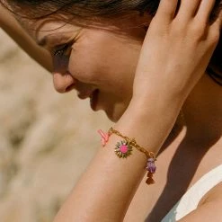 AGATHA FR Bracelet Souple RODEO - Multicolore / Doré 8 AGATHA FR Bracelet Souple RODEO - Multicolore / Doré -Colliers Soldes Magasin 02480280 256 TU M2