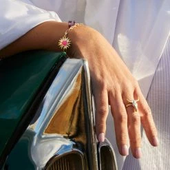 AGATHA FR Bracelet Souple RODEO - Multicolore / Doré 9 AGATHA FR Bracelet Souple RODEO - Multicolore / Doré -Colliers Soldes Magasin 02480280 256 TU M3