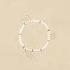 AGATHA FR Bracelet Souple RODEO - Blanc / Doré -Colliers Soldes Magasin 02480282 094 TU 01