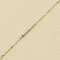 AGATHA FR Bracelet Souple BARSHINE - Cristal / Doré