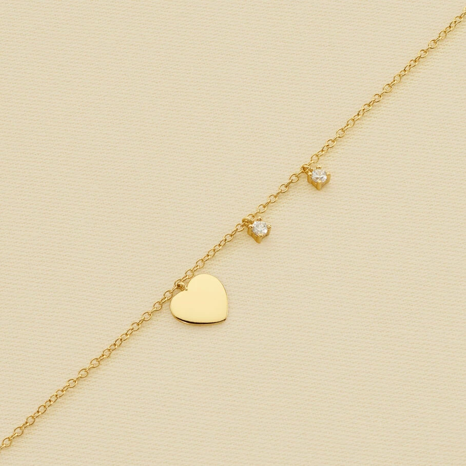 AGATHA FR Bracelet Souple CORAZON - Cristal / Doré 3 AGATHA FR Bracelet Souple CORAZON - Cristal / Doré