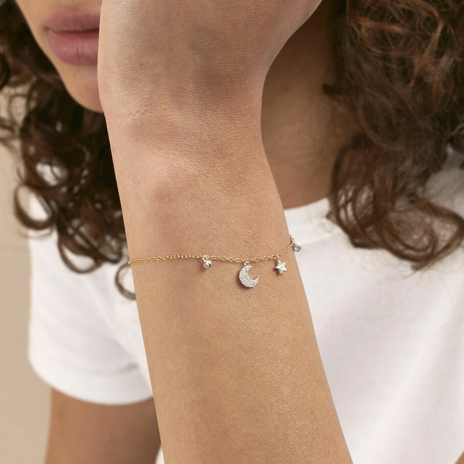 AGATHA FR Bracelet Souple SARA - Argenté / Doré 4 AGATHA FR Bracelet Souple SARA - Argenté / Doré – Image 2