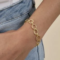 AGATHA FR Bracelet Souple HARMONIE - Doré 7 AGATHA FR Bracelet Souple HARMONIE - Doré -Colliers Soldes Magasin 02490036 157 TU M2